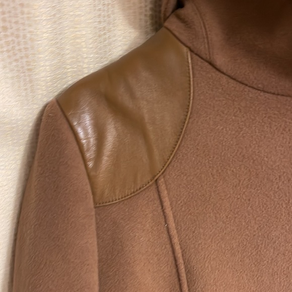 Wool and leather Mackage coat - Picture 3 of 7